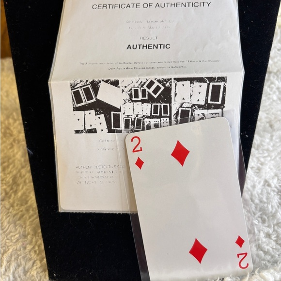 Tiffany & Co. Red and Gold Decorative Card - Picture 6 of 7